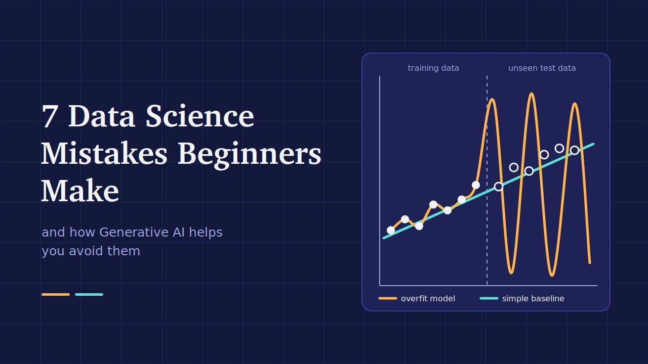 Top 7 Mistakes Beginners Make in Data Science and How Generative AI Helps Avoid Them