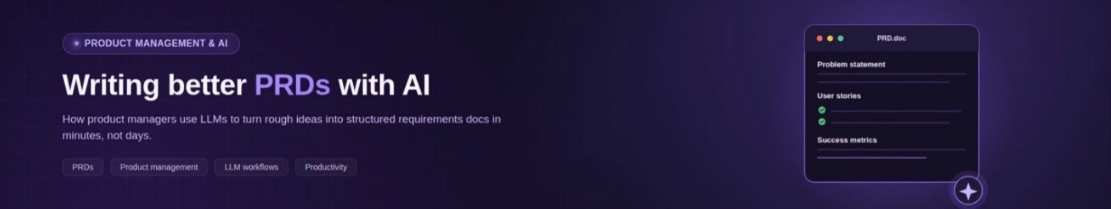 Writing Better PRDs with AI Banner
